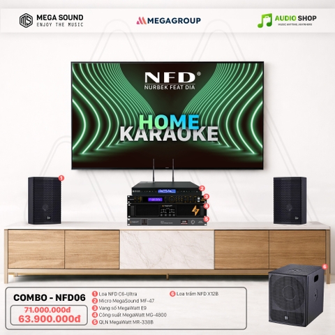Dàn karaoke NFD Audio - Combo - NFD06