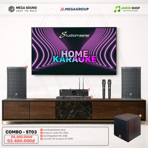 Dàn karaoke StudioMaster - Combo - ST03
