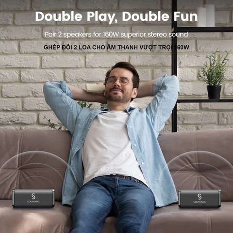 Loa Bluetooth Karaoke Di Động SOUNARC M1 80W