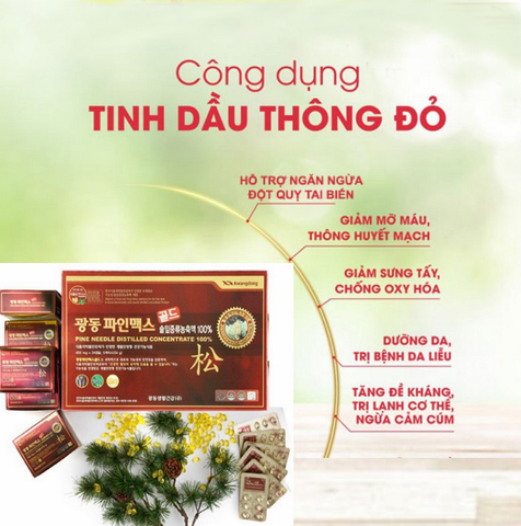 Viên Uống Tinh Dầu Thông Đỏ KWANGDONG Hàn Quốc - 120 viên