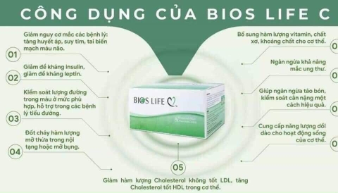 Bios Life C Unicity Kiểm soát lượng đường, Giảm cholesterol xấu | Thực phẩm chức năng Unicity