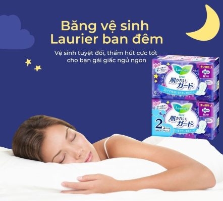 Băng Vệ Sinh Nhật Bản  Ban ĐÊM 18 miễng CÓ CÁNH