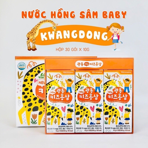 Hồng sâm hươu cao cổ Baby Kwangdong 30 gói ( vận chuyển máy bay- Air Cargo)