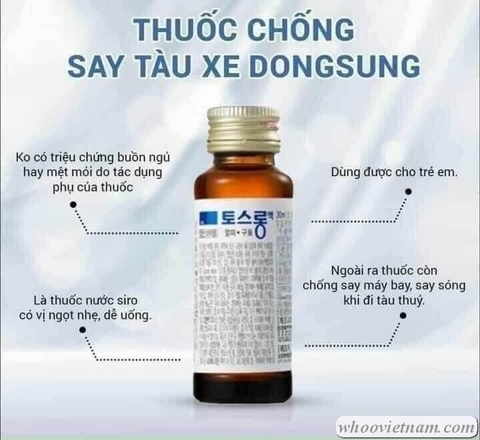 Nước Uống Chống Say Tàu Xe DongSung Korea – Hộp 30 Chai x 30ml