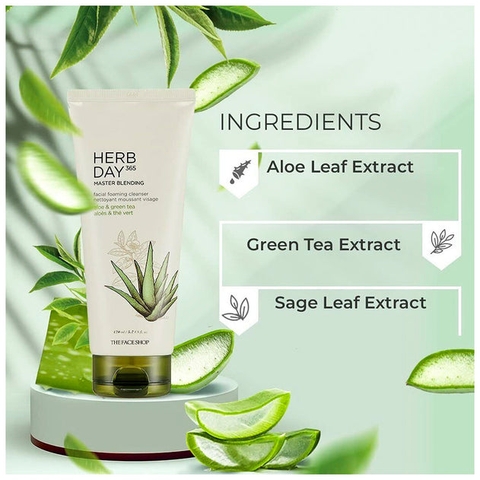 Sữa rửa mặt Thefaceshop 170ml- Nha Đam