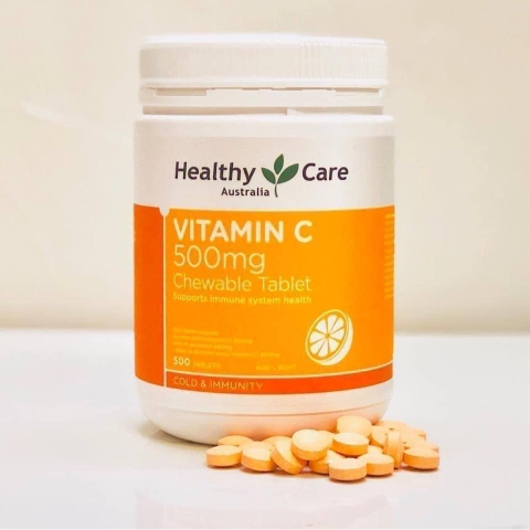 VIÊN NHAI HEALTHY CARE VITAMIN C 500MG HỘP 500 VIÊN ÚC