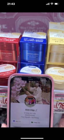 KEM DƯỠNG TRẮNG DA AQUA LABEL XANH 90G- HÀNG NỘI ĐỊA XÁCH TAY