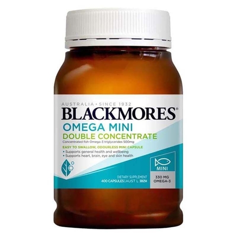 Dầu cá không mùi  Blackmores Fish Oil Mini Caps Úc 400 viên