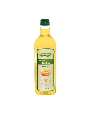 Dầu lạc nguyên chất Penato 100% tinh khiết KHÔNG BIẾN ĐỔI GEN_Chai 1 lít