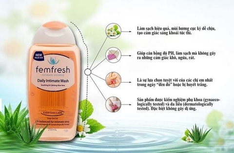 DUNG DỊCH VỆ SINH PHỤ NỮ HẰNG NGÀY FEMFRESH DAILY INTIMATE WASH 250ML