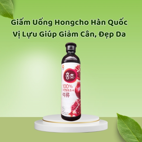 Giấm Hữu Cơ Lên Men Hàn Quốc Vị Lựu 900ml Hỗ Trợ Giảm Béo và Đẹp Da