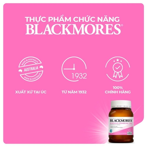 Viên Uống Tinh Dầu Hoa Anh Thảo Cân Bằng Nội Tiết Tố Blackmores Evening Primrose Oil Australia 190 Viên