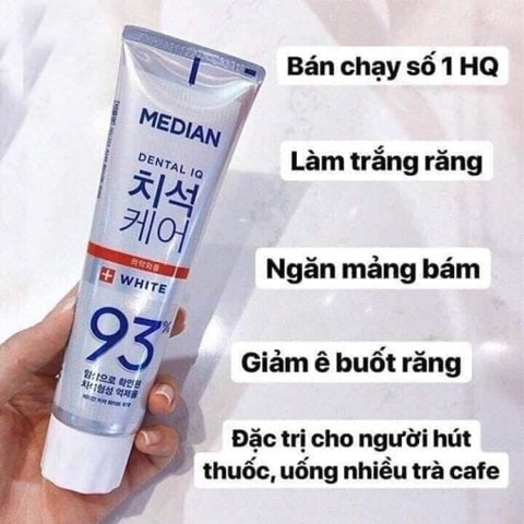 Kem đánh răng Median Dental IQ 93% White Hàn Quốc