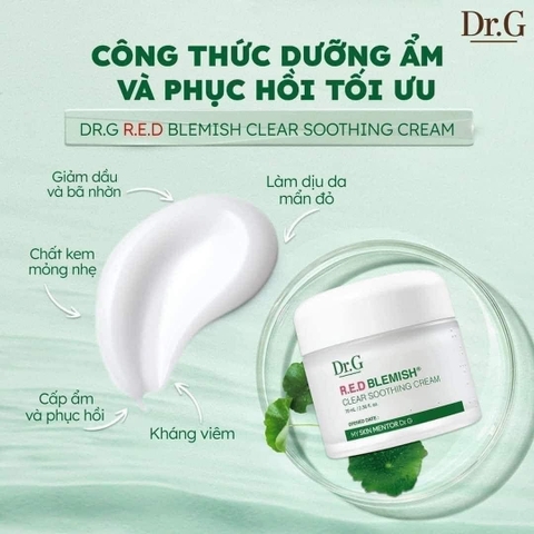 Kem 𝐃𝐑.𝐆 𝐑.𝐄.𝐃 𝐁𝐋𝐄𝐌𝐈𝐒𝐇 𝐂𝐋𝐄𝐀𝐑 𝐒𝐎𝐎𝐓𝐇𝐈𝐍𝐆 𝐂𝐑𝐄𝐀𝐌 da mụn