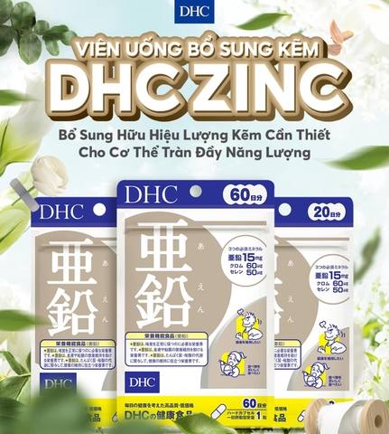 Viên uống bổ sung kẽm DHC 60 viên chính hãng Nhật Bản- Hàng xách tay