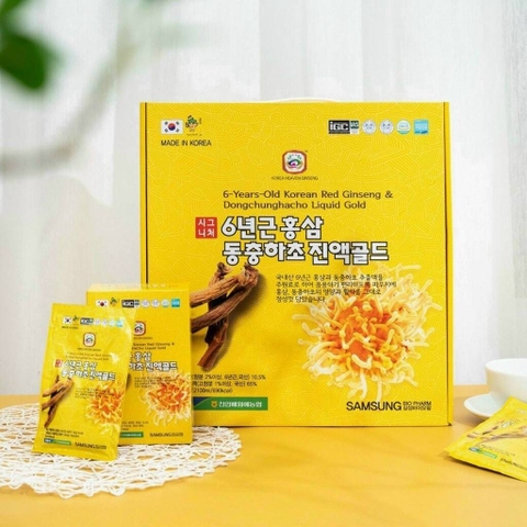 Nước đông trùng hạ thảo Hàn Quốc Dongchunghacho Liquid Gold Samsung 30 gói