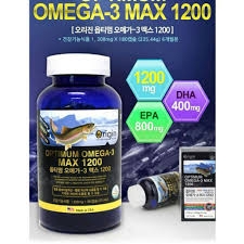 Viên uống Omega3 Max 1200 Hàn Quốc 180 viên (SX tại MỸ bán tại hiệu thuốc Hàn)