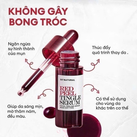Tinh Chất 𝐑𝐄𝐃 𝐏𝐄𝐄𝐋 𝐓𝐈𝐍𝐆𝐋𝐄 𝐒𝐄𝐑𝐔𝐌 ( 𝐋𝐈𝐄̣̂𝐔 𝐏𝐇𝐀́𝐏 𝐓𝐇𝐀𝐘 𝐃𝐀 𝐒𝐈𝐍𝐇 𝐇𝐎̣𝐂)