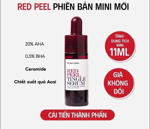 Tinh Chất 𝐑𝐄𝐃 𝐏𝐄𝐄𝐋 𝐓𝐈𝐍𝐆𝐋𝐄 𝐒𝐄𝐑𝐔𝐌 ( 𝐋𝐈𝐄̣̂𝐔 𝐏𝐇𝐀́𝐏 𝐓𝐇𝐀𝐘 𝐃𝐀 𝐒𝐈𝐍𝐇 𝐇𝐎̣𝐂)