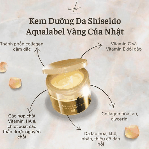 Kem dưỡng da chống lão hóa Shiseido Aqualabel VÀNG (Hộp 90g)/ HÀNG XÁCH TAY
