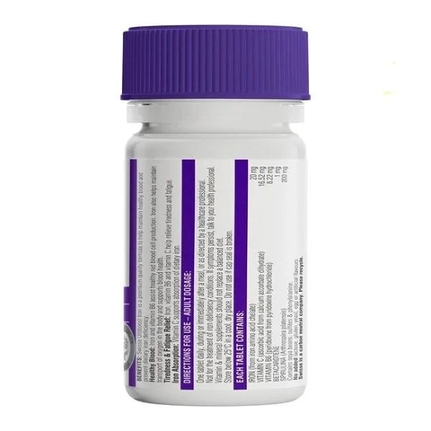 Viên uống hỗ trợ bổ sung sắt hữu cơ Swisse Ultiboost Iron của Úc 30 viên