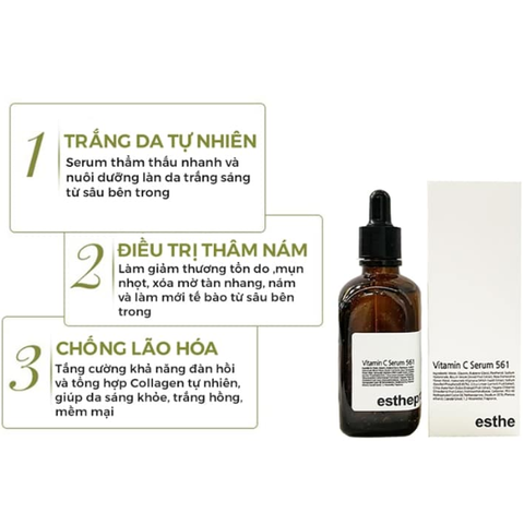 Vitamin C Serum 561 Esthepro dưỡng trắng da của Hàn Quốc