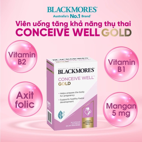 Bổ trứng BM Conceive well Gold 56 viên mẫu mới (hàng xách tay)