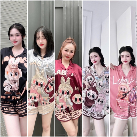 SP_216 TỔNG HỢP MẪU BỘ PIJAMA ĐÙI CÁNH DƠI HOẠ TIẾT LABUBUU HOT TREND
