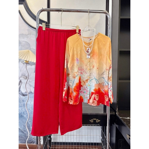 BỘ ÁO BÀ BA TRUYỀN THỐNG HÀNG LADY SP_234 HOẠ TIẾT TẾT 2025 NGẬP TRÀN SẮC XUÂN