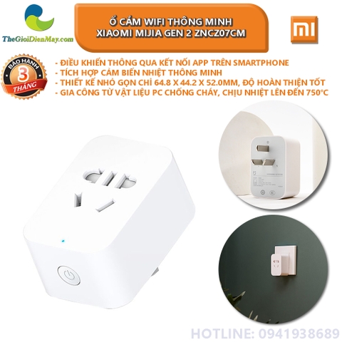 Ổ cắm Wifi thông minh Mijia Gen 2 ZNCZ07CM