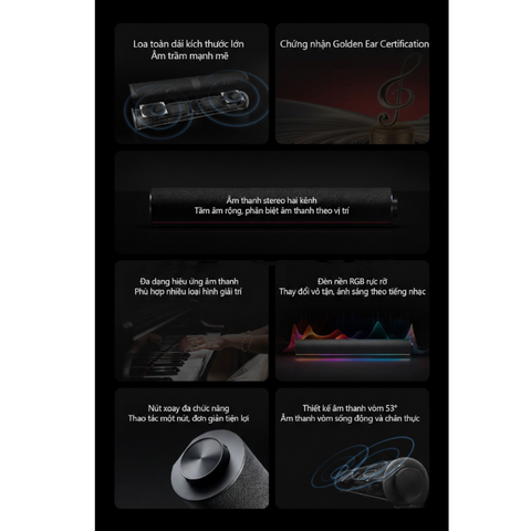 Loa máy tính Redmi ASB02A màu đen