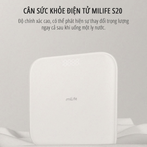 Cân sức khỏe điện tử miLife S20 từ 100g-180g