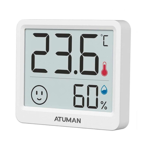 Máy đo độ ẩm nhiệt độ Atuman THmini với màn hình LCD 2,5 inch