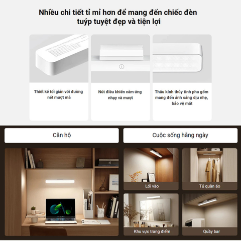 Đèn đọc sách tích điện  Magnetic Reading Light Bar 9290041698 đế từ tính