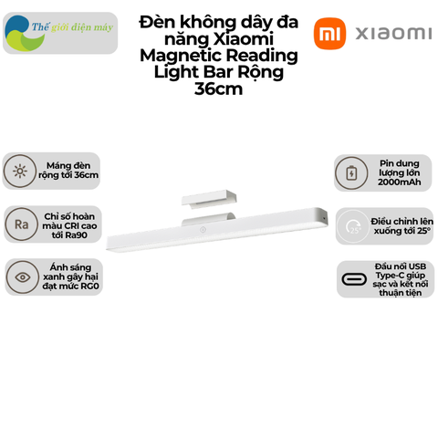 Đèn đọc sách tích điện  Magnetic Reading Light Bar 9290041698 đế từ tính