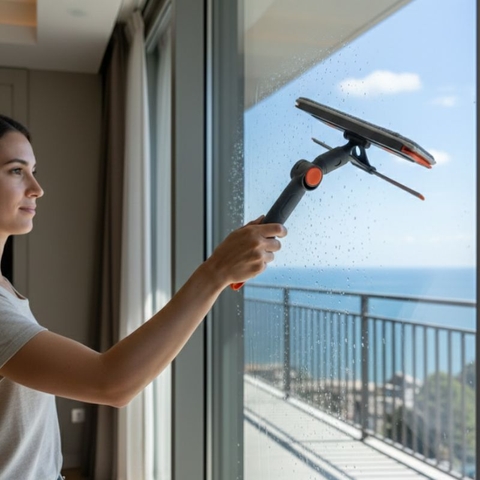 Chổi Lau Nhà Gạt Nước Đa Năng Quange