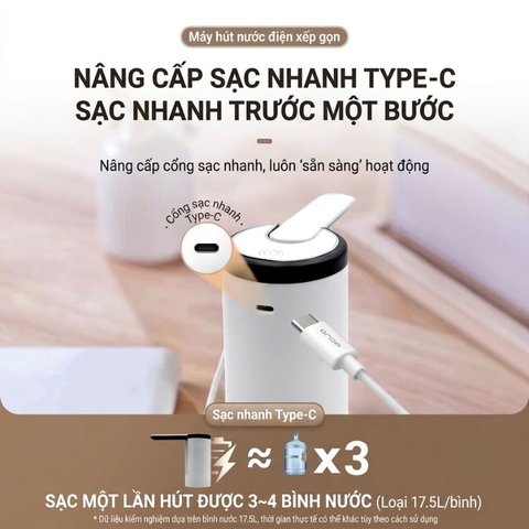 Máy Bơm nước mini tại vòi Quange điện áp 5V-1A,công suất 4W có thể gấp gon
