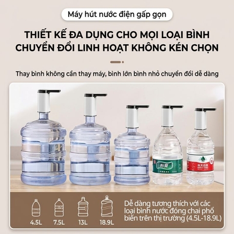 Máy Bơm nước mini tại vòi Quange điện áp 5V-1A,công suất 4W có thể gấp gon