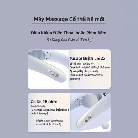 Máy massage cổ Jeeback G6 nhỏ gọn thanh lịch, 4 vùng nhiệt nóng và nhiều chế độ massage