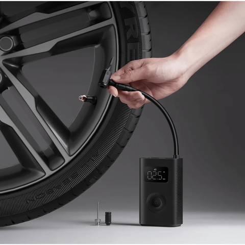 Máy bơm điện tử  Portable Electric Air Compressor 2｜Tự ngắt khi đủ áp｜Hiển thị áp suất số｜Nhỏ gọn, dễ mang theo