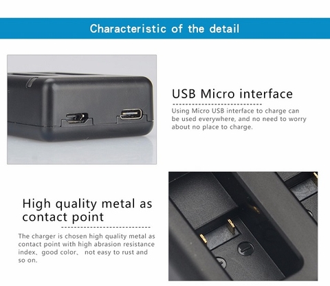 dock sạc đôi cho gopro hero 5 và gopro hero 6