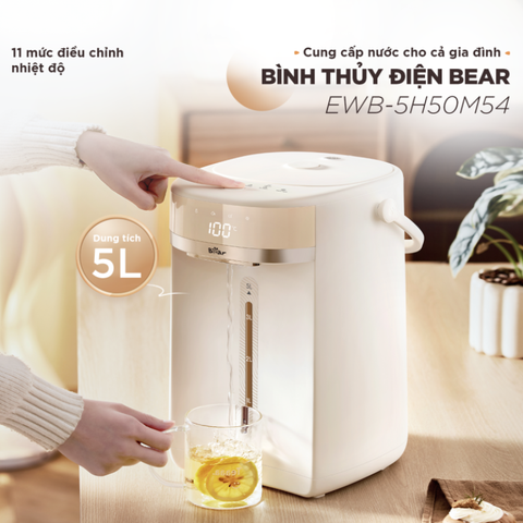 Bình thuỷ điện đun nước nóng và giữ nhiệt 5L Bear EWB-5H50M54