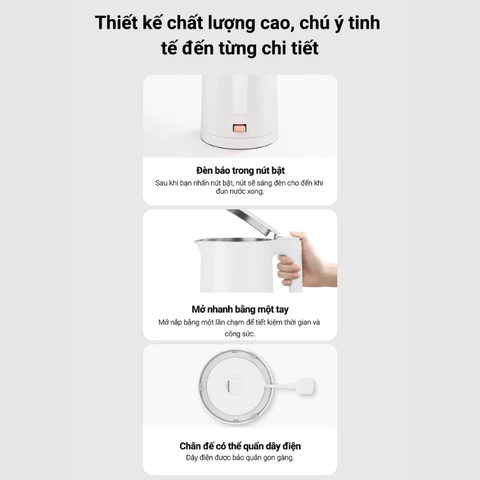 Ấm đun nước siêu tốc Xiaomi Electric Kettle 2 MJDSH04YM 1.7L 1800W