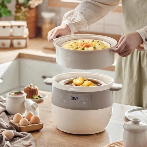 Nồi nấu chậm đa năng Bear DDZ-B25Q3 dung tích 2.5L kèm xửng hấp