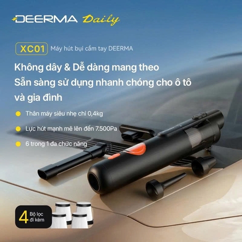 Máy hút bụi cầm tay không dây Deerma XC01