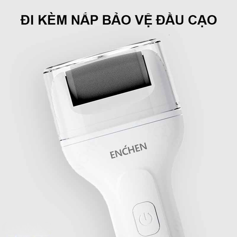 Máy Chà Gót Chân ENCHEN ROCK 2 | Không Dây, 2 Tốc Độ, Đầu Mài Emery Xoay 360 Độ, Pin Trâu 1200mAh