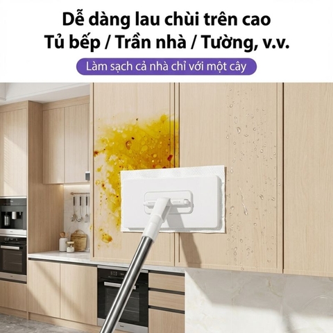 Cây Chổi Lau Nhà Đa Năng Thế Hệ Mới – Phù Hợp Với 99% Giẻ Lau Trên Thị Trường