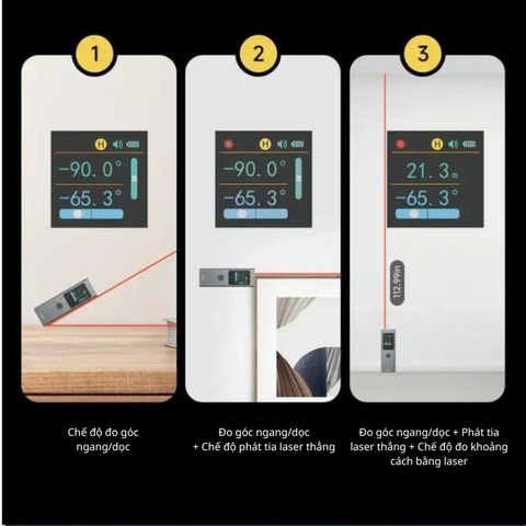 Máy đo khoảng cách laser Duka ATuMan LS6 khoảng đo 40m, màn hình màu