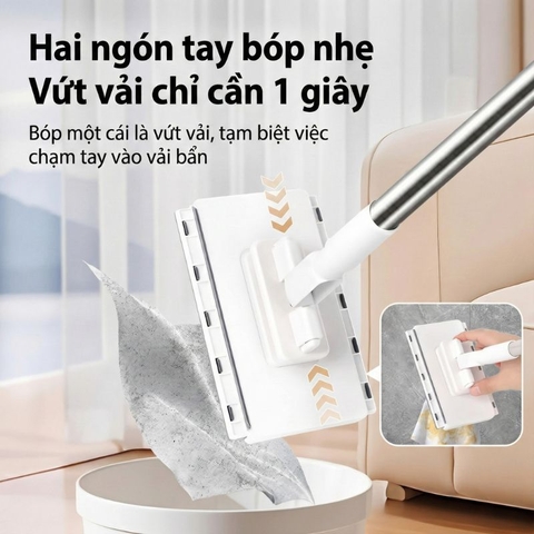 Cây Chổi Lau Nhà Đa Năng Thế Hệ Mới – Phù Hợp Với 99% Giẻ Lau Trên Thị Trường