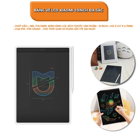 Bảng vẽ LCD Xiaomi 10inch đa sắc